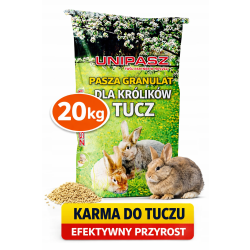 Karma dla królików tucz 20 kg bez GMO KDT